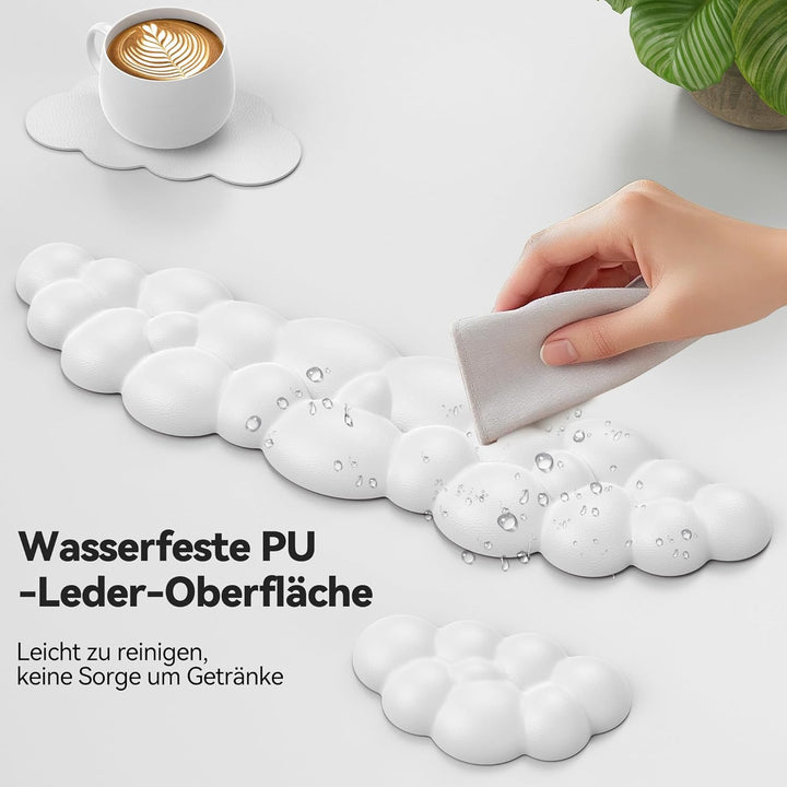 TECKNET Wolke Handballenauflage Tastatur, Ergonomisches & Entspannendes Handgelenk: Memory-Schaum mi