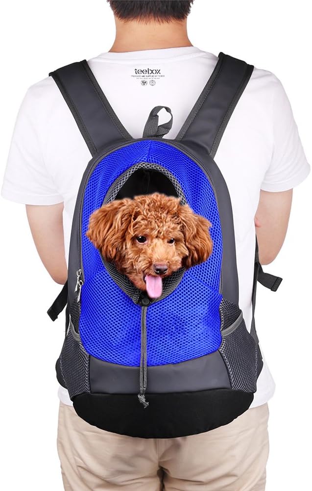 NHSUNRAY Hundetragerucksack Atmungsaktiv und Bequem Reisen Tragetasche für Haustiere Verstellbarer T