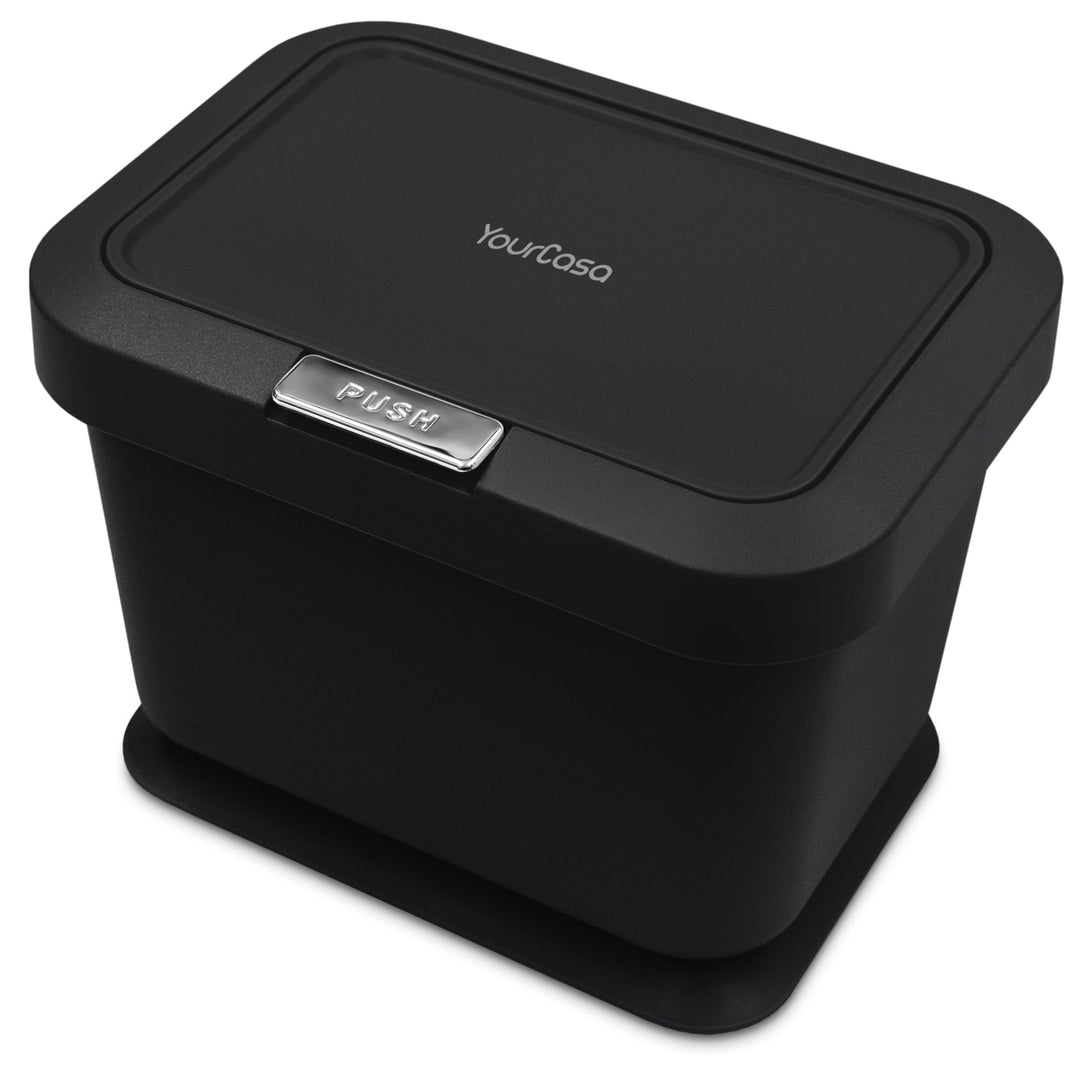 YourCasa Biomülleimer Küche 5L - Deckel mit Knopfdruck-Mechanismus- Komposteimer für alltäglichen Bi