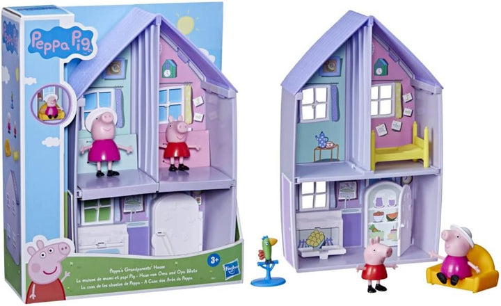 Peppa Pig Haus von Oma und Opa Wutz, Spielset mit 2 Figuren und 3 tollen Accessoires, für Kinder ab