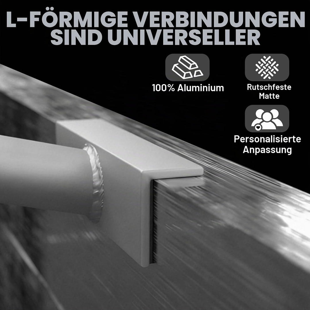 Planen Bügel, Planenbügel Flachplanenbügel 100-145 cm, Universell Anhängerplanen Haltebügel, Langleb