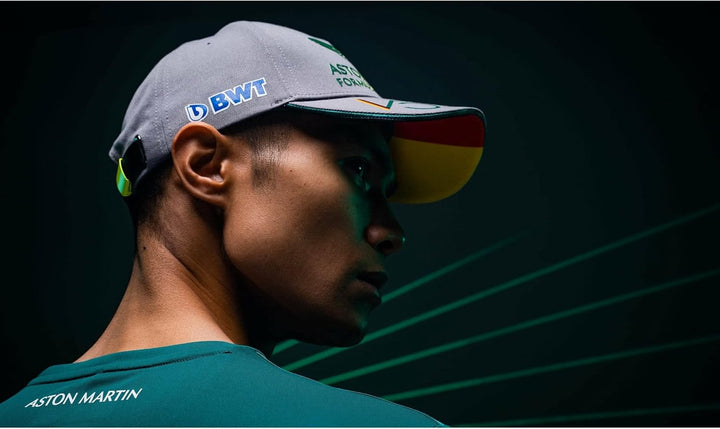 F1 Aston Martin Cognizant Team Sebastian Vettel Driver Cap Erwachsenengrösse, Grau