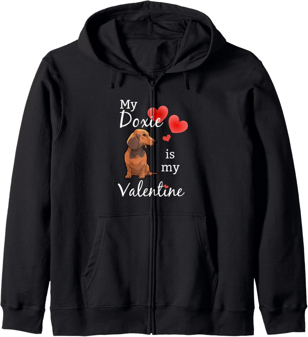 Dackel Valentine, Dackel Geschenk Kapuzenjacke