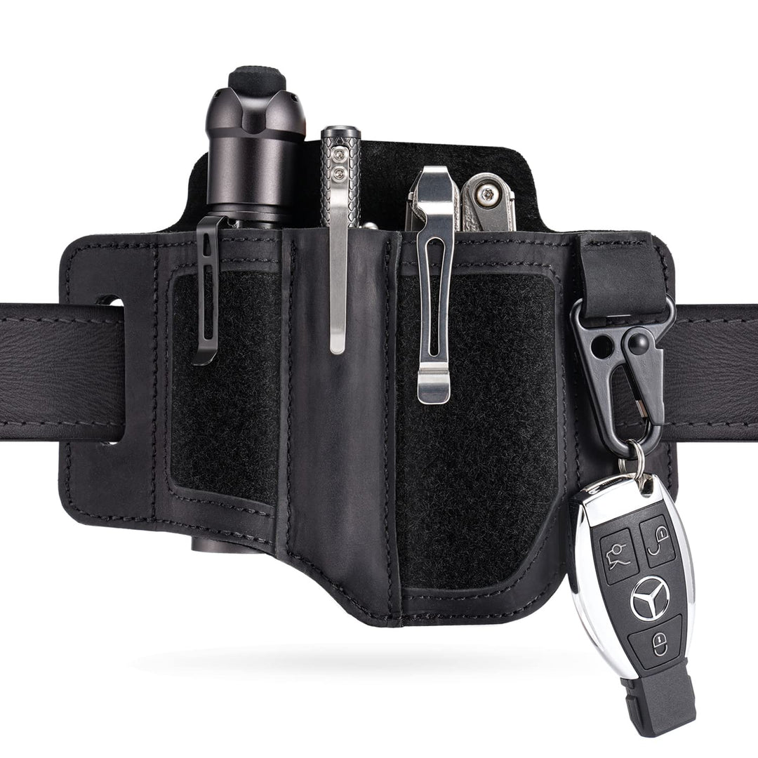 VIPERADE PL3 Multitool Scheide Lederscheide mit DIY Patch Bereich,EDC Taschen Organizer für Herren f