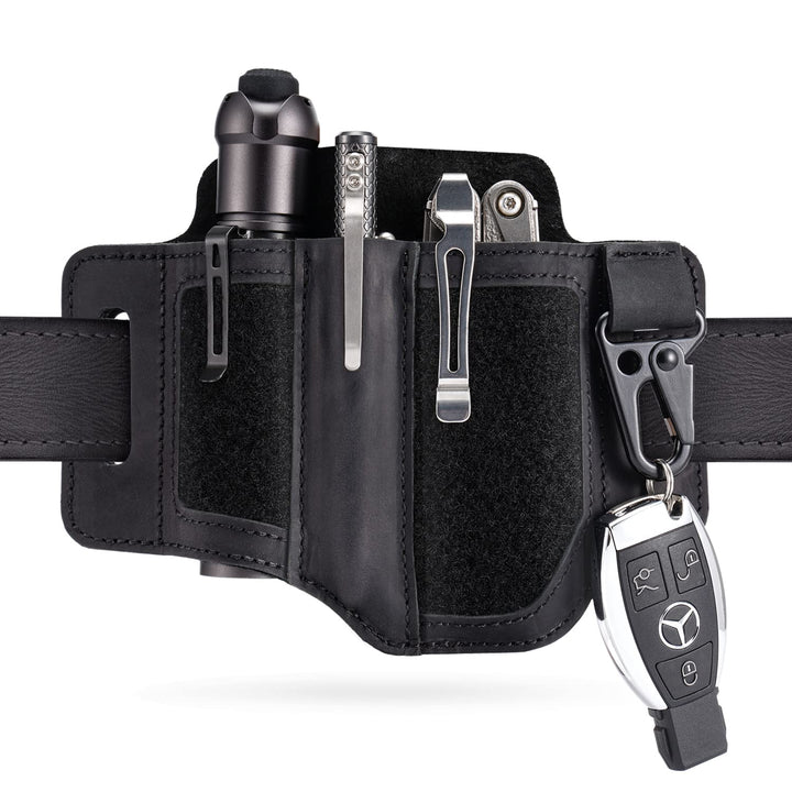 VIPERADE PL3 Multitool Scheide Lederscheide mit DIY Patch Bereich,EDC Taschen Organizer für Herren f