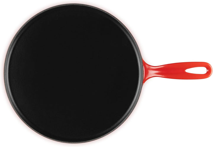 Le Creuset Gusseisen-Crêpespfanne, Inkl. Holzschieber, Ø 27 cm, Rund, Für alle Herdarten inkl. Induk