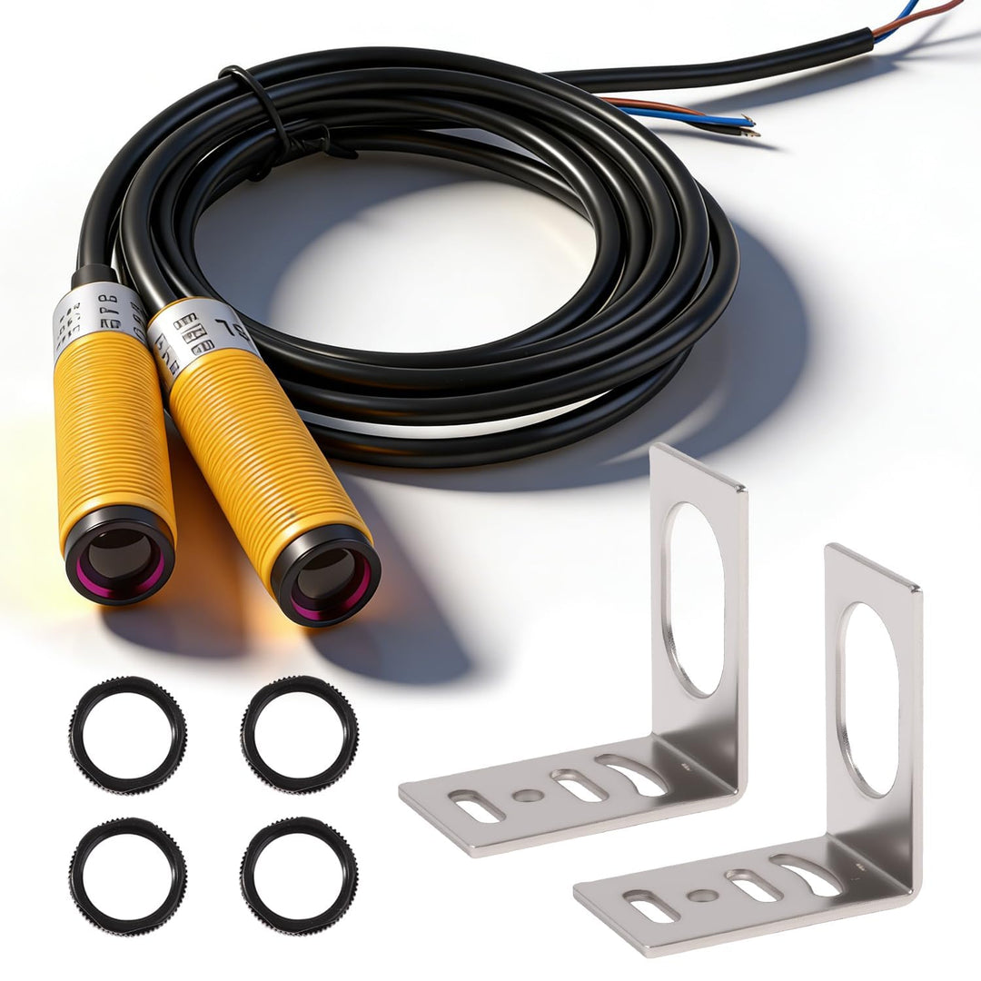 E3F-5DN1-5L kapazitiver sensor, 2 Stück 5m Infrarot Photoelektrischer Sensorschalter Fotoelektrische