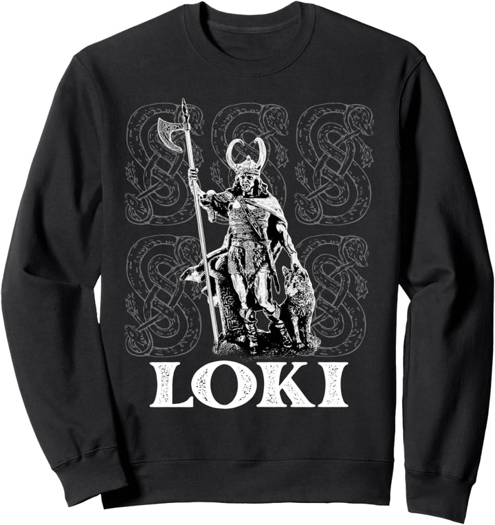 Loki Nordischer Gott Mythologie Gott des Unheils Schlange Sweatshirt