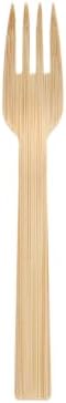 Papstar Gabeln, aus Bambus "pure" 16,5 cm natur 88030 Bambusgabeln Einweggabeln, 1000 Stück