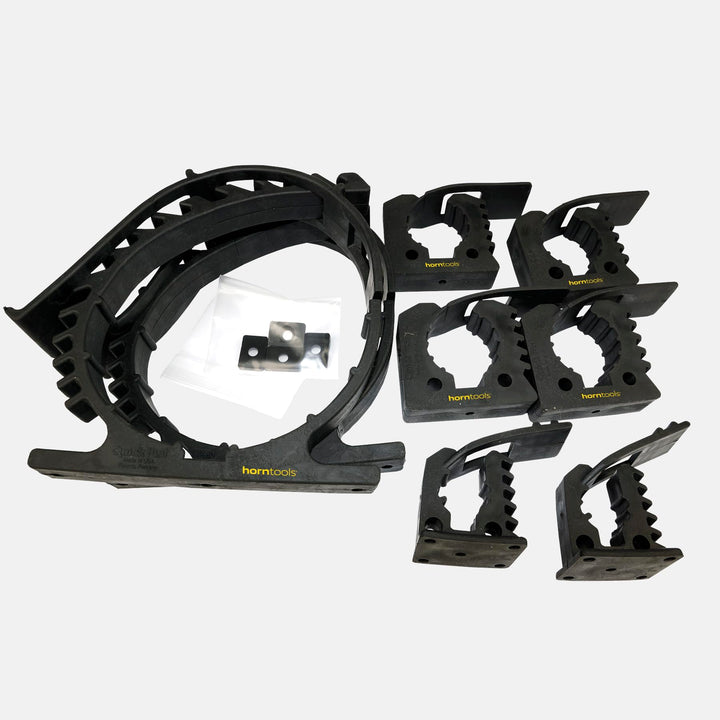 Horntools Quickfist Werkzeughalter Kit 8tlg., Zurr- und Klemmsystem, 2 Super-Quick-, 2 Mini- und 4 S