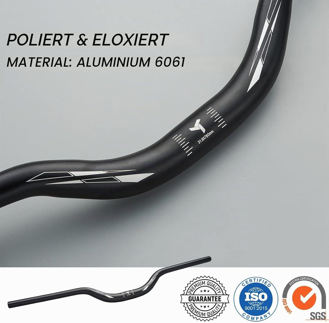 Corki Cycles Professioneller MTB Lenker 31,8mm, Fahrrad Lenker Aluminiumlegierung Leichter Fahrradle
