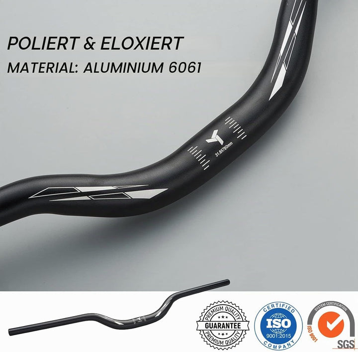 Corki Cycles Professioneller MTB Lenker 31,8mm, Fahrrad Lenker Aluminiumlegierung Leichter Fahrradle