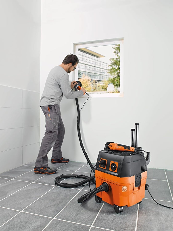 FEIN Nass- / Trockensauger Set DUSTEX 35L (Industriestaubsauger 1380W, Behälter 32l, extra Steckdose