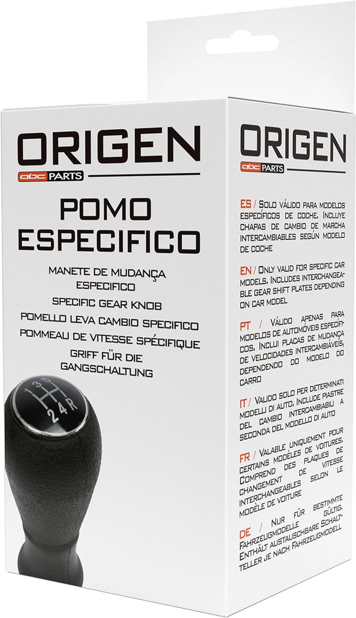 Origen Schaltknopf und Schaltknauf