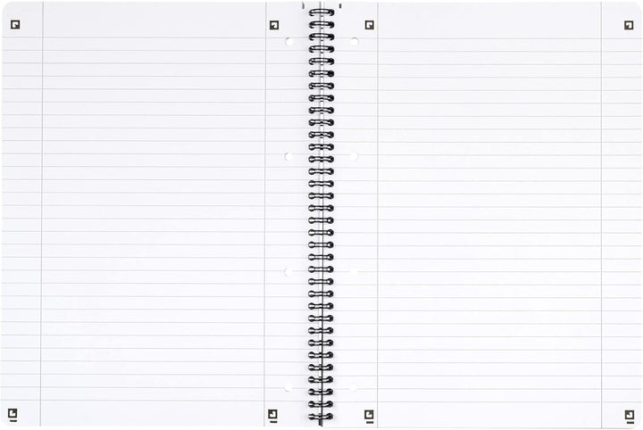 Oxford Touch Collegeblock A4 liniert mit Doppelrand, 80 Blatt, aqua, 10 Stück Single, Single