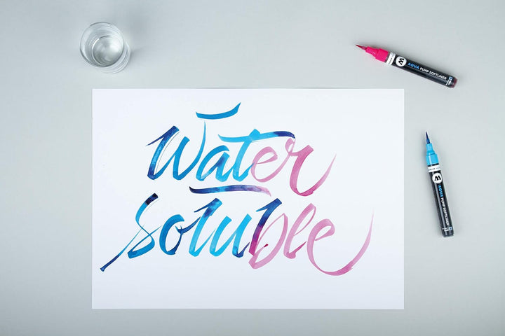 Molotow MO200462 Pump Softliner Aqua, 1 mm, sortiert 6er Etui, primärgelb/zinnoberrot/primärblau/cya
