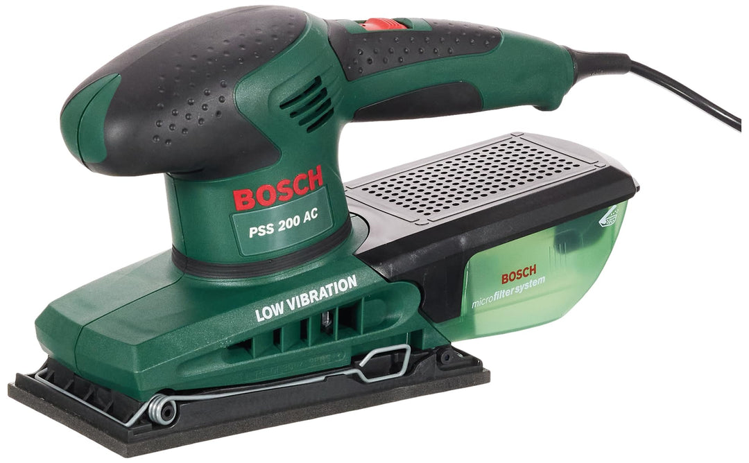 Bosch Home and Garden Bosch PSS 200 AC Schwingschleifer Schwarz, Grün 200 W - Bandschleifmaschinen (