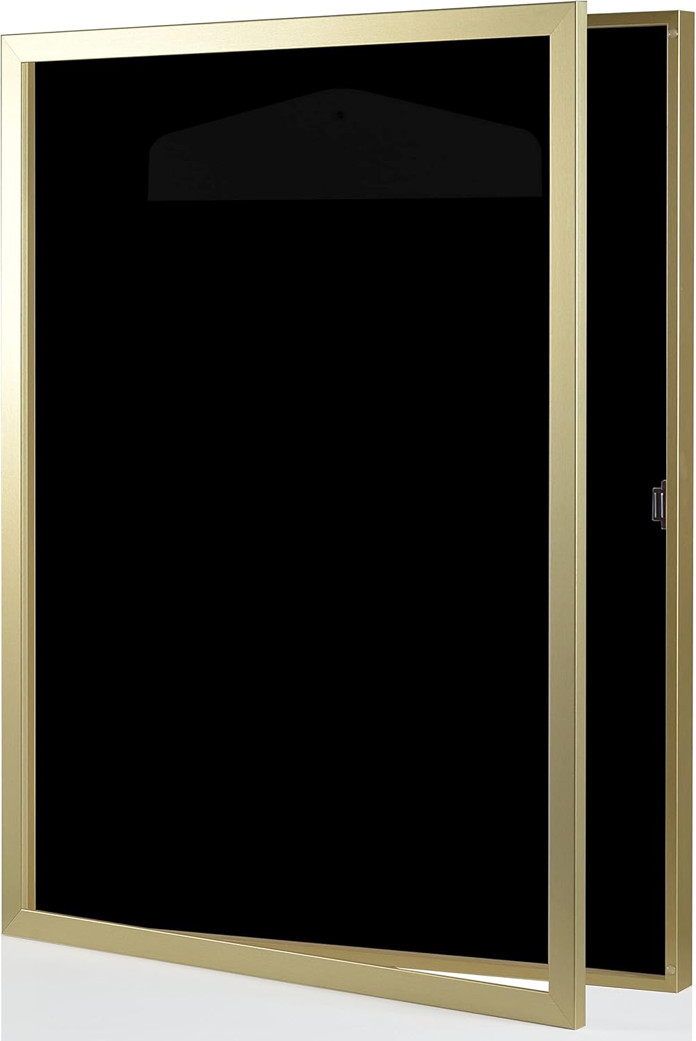 Trikotrahmen 'Easy Click & Fill' mit Tür | Rahmen-Farbe: Gold | Hintergrund: Schwarz | Grösse: 70 x