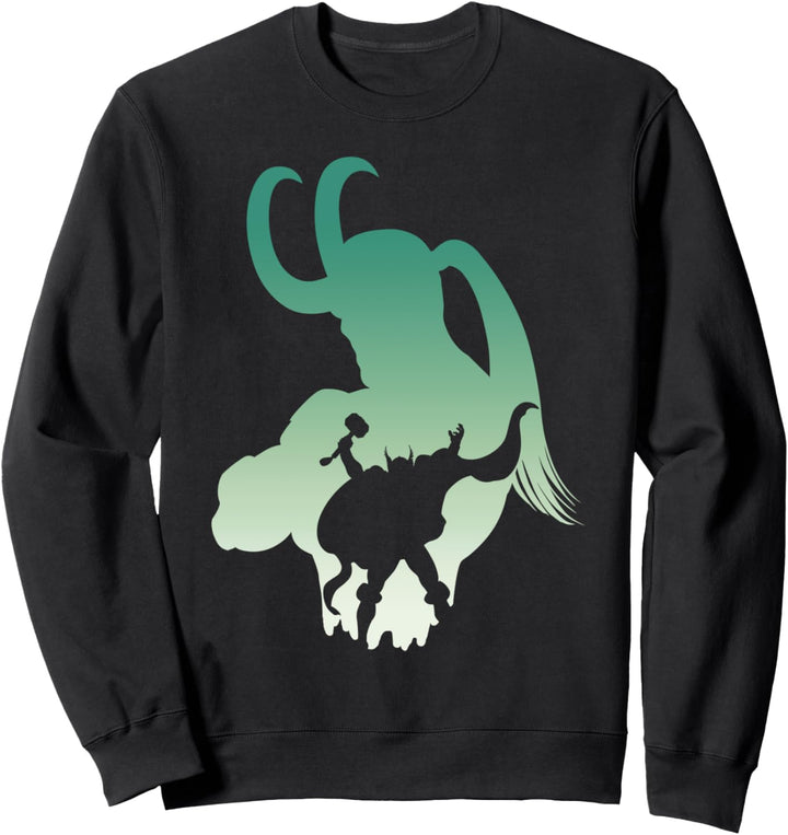 Marvel Loki and Thor Silhouette Brothers Sweatshirt