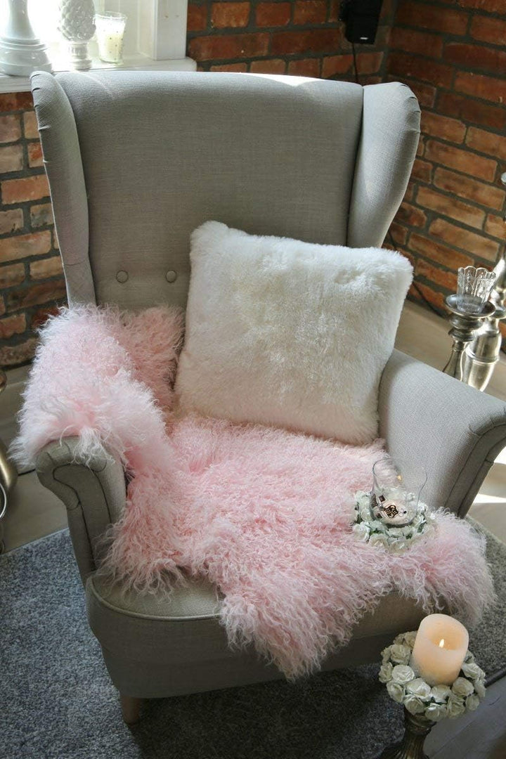 Hollert Lammfell Tibet Sheepskin Monglolisches Schaffell gelockt sehr weich Echtfell Dekoration Läuf