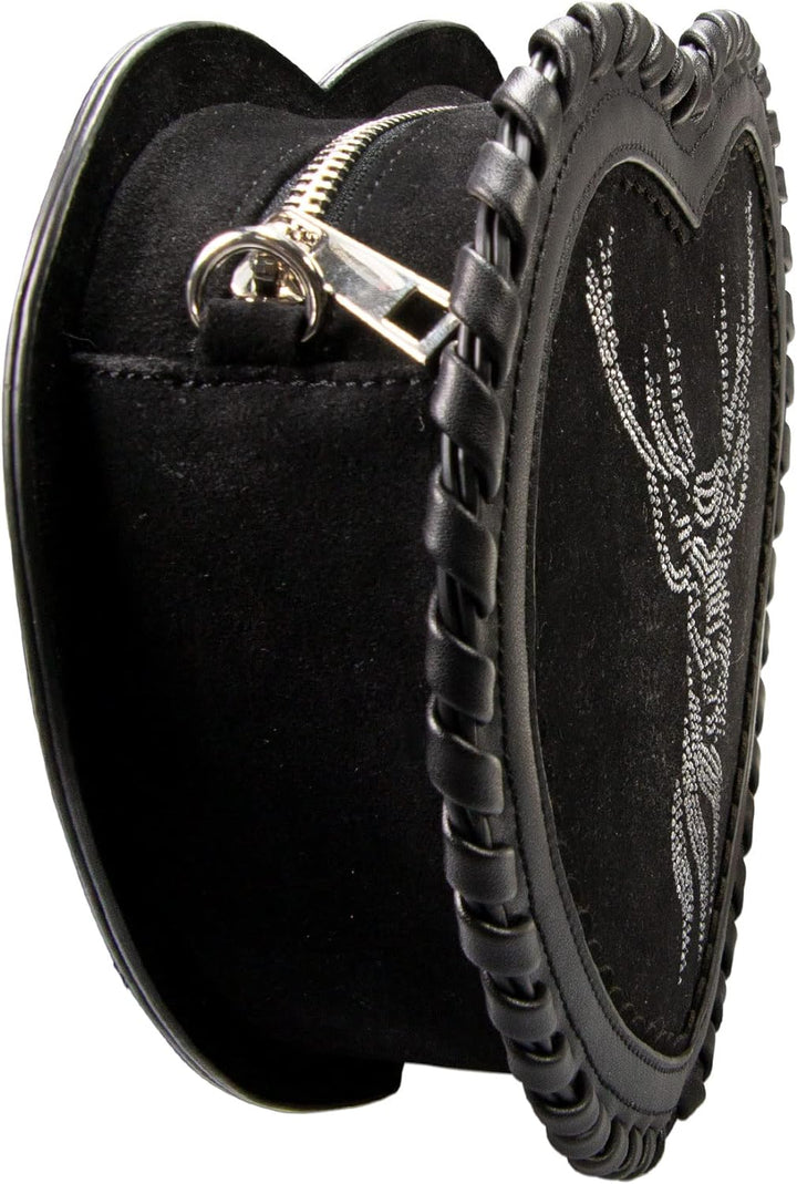 Alpenflüstern Trachten-Herzhandtasche Strasshirsch - Damen Trachten Handtasche, Schultertasche fürs