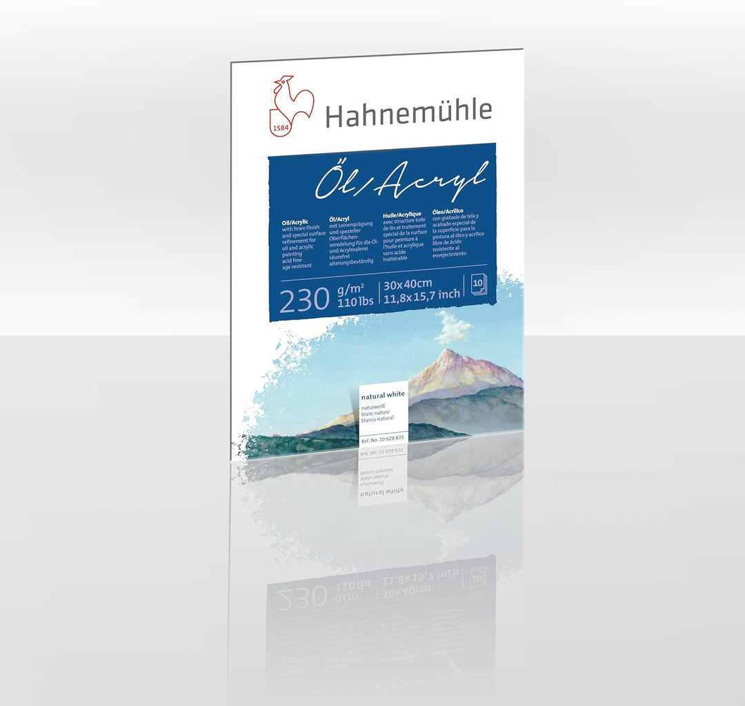 Hahnemühle Öl- und Acrylmalblock 230g/m², 30x40cm, 10 Blätter 30x40 cm, 30x40 cm