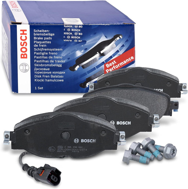 Bosch BP1505 Bremsbeläge - Vorderachse - ECE-R90 Zertifizierung - vier Bremsbeläge pro Set Einzelbet
