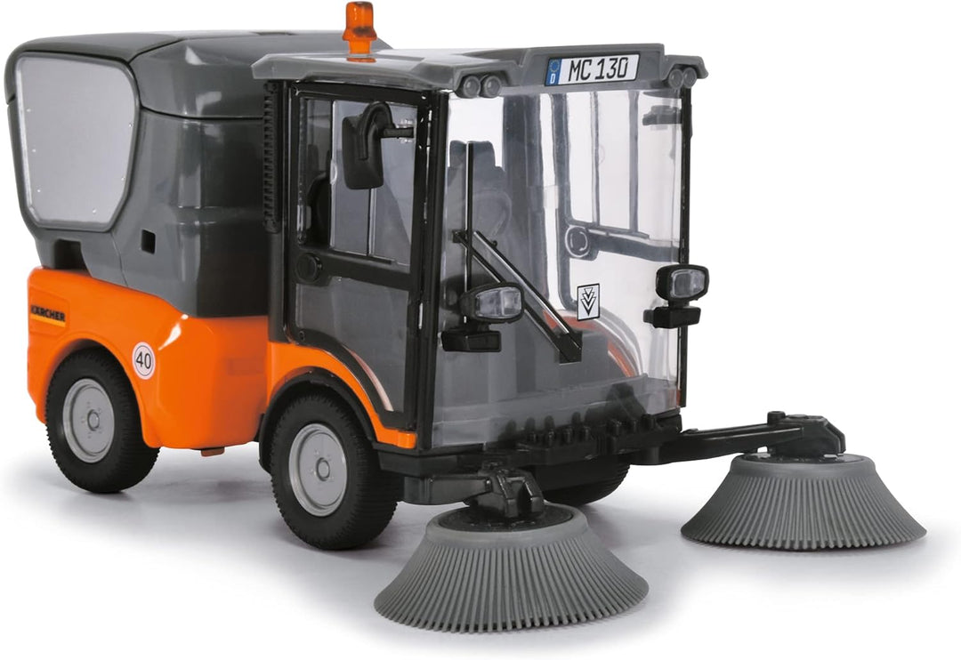 Dickie Toys Street Sweeper, Orange/Grau Einzelbett, Einzelbett