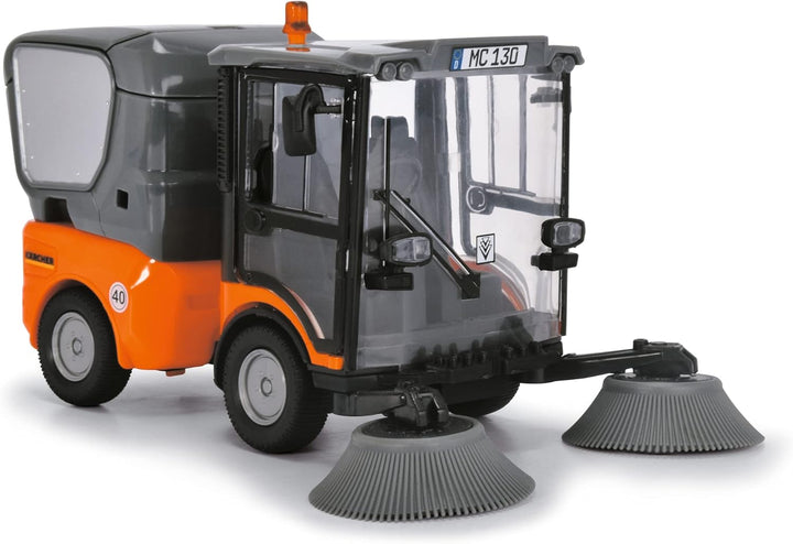Dickie Toys Street Sweeper, Orange/Grau Einzelbett, Einzelbett