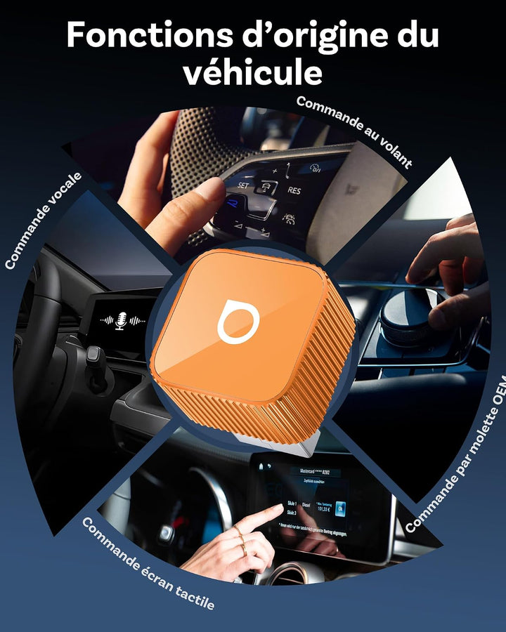 OTTOCAST MINI 3.0 Slim 2026 Upgrade Wireless CarPlay Adapter, 2-in-1 für iPhone &amp; Android Auto, Wand