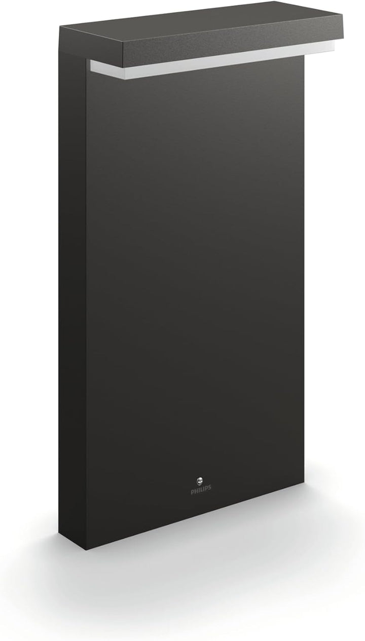 Philips myGarden Bustan LED Sockelleuchte Bustan, Anthrazit Warmweiss 2700 Kelvin Sockelleuchte Sing