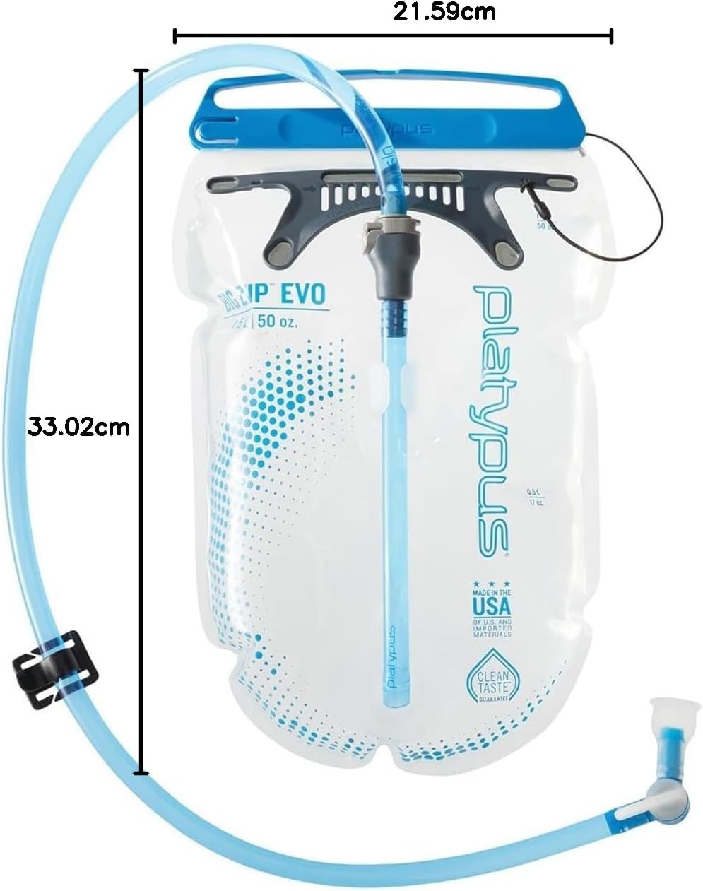 Platypus grosser Reissverschluss evo 2.0l durchsichtig 1.5 Liter, durchsichtig 1.5 Liter