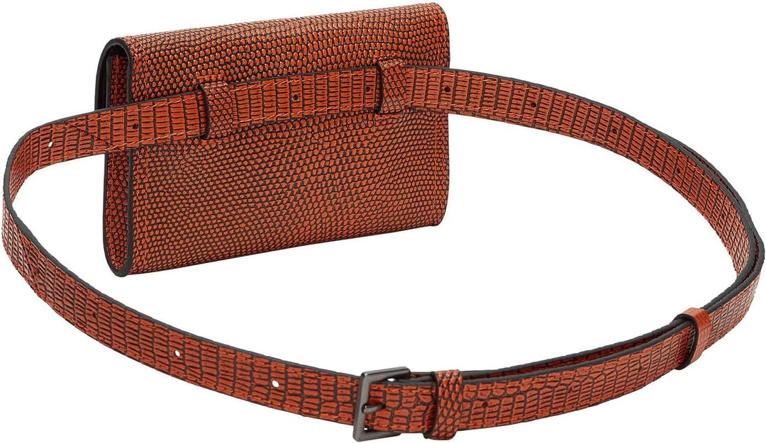 Liebeskind Damen Flare Lizard Crossbody Umhängetasche Brillant Orange, Brillant Orange