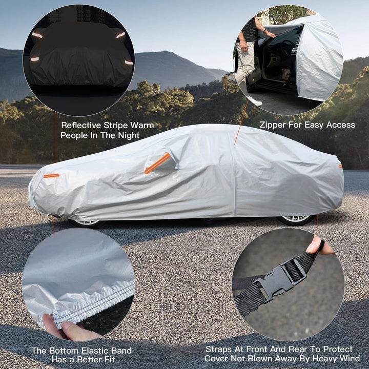 Kayme Autoplane Wasserdicht Atmungsaktiv für Land Rover Range Rover Evoque (2012-2025), 6 Schichten