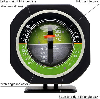 Auto-Neigungsmesser, einstellbarer Betrachtungswinkel Gradient Balancer, für LKW, Wohnmobil, Wohnmob