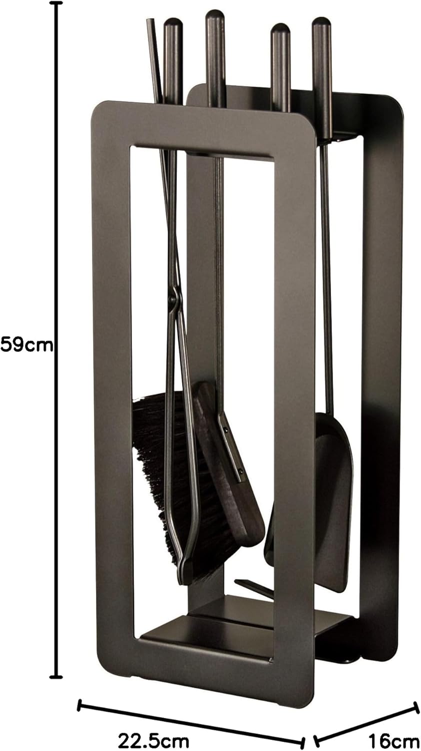 Heibi Kaminbesteck (52320-028) Schwarz, Schwarz