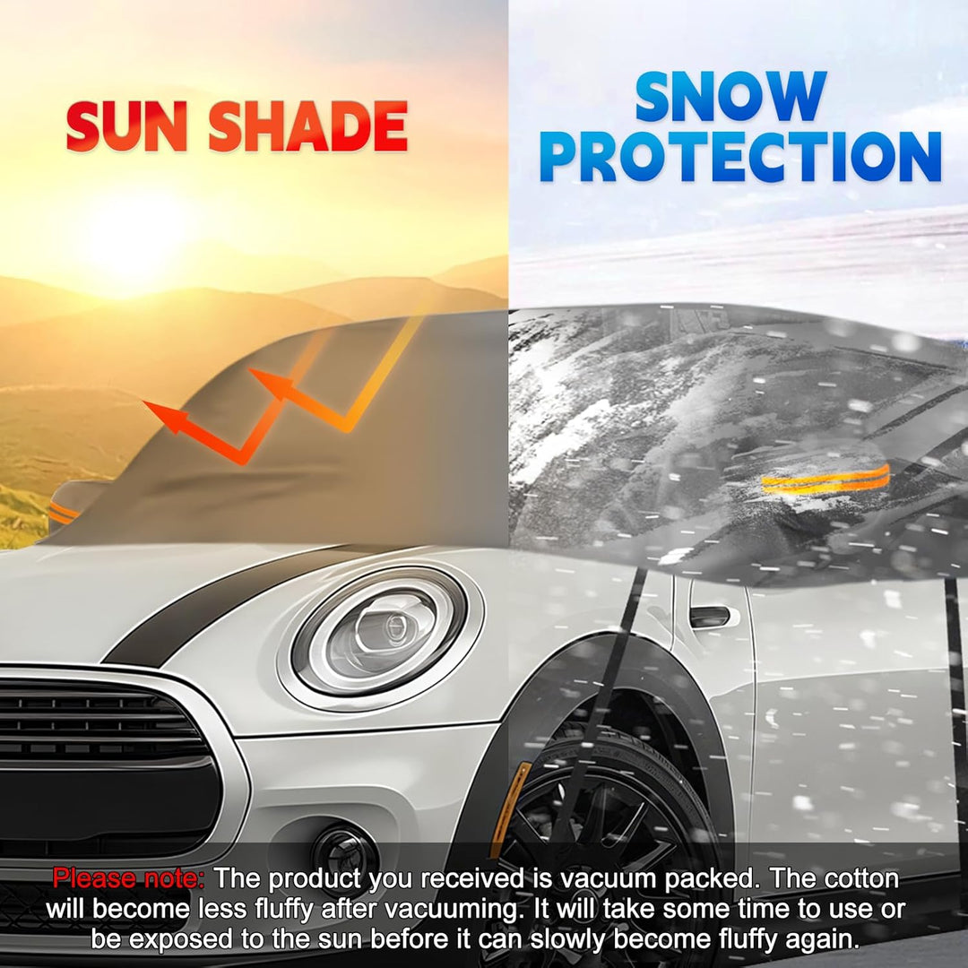 Autoabdeckung Wasserdicht Ersatz für Mini Cooper 3 Door 2000-2025, Sonnenfest Hälfte Autoabdeckung,