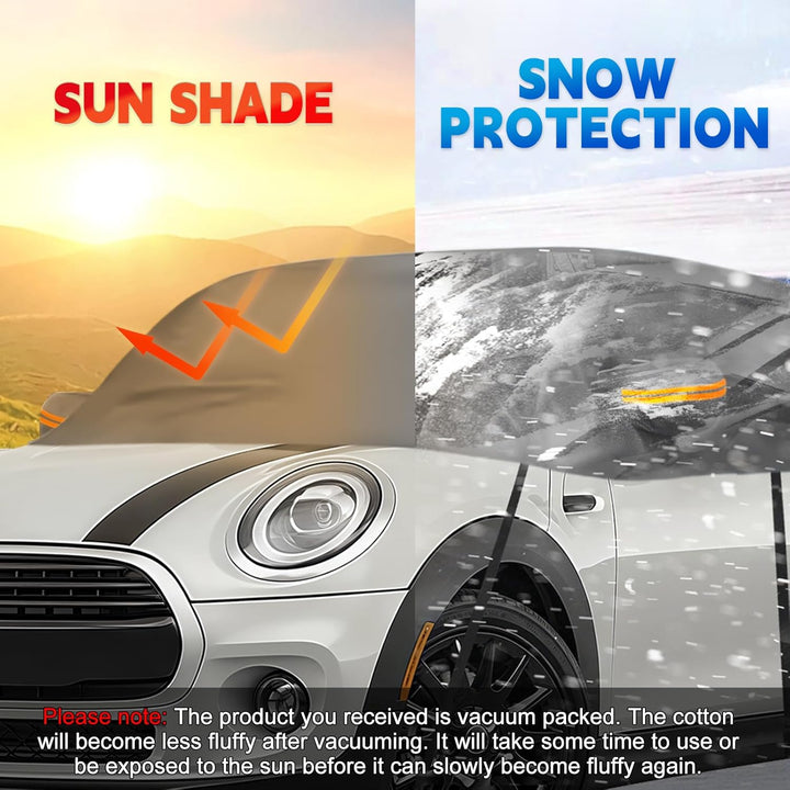 Autoabdeckung Wasserdicht Ersatz für Mini Cooper 3 Door 2000-2025, Sonnenfest Hälfte Autoabdeckung,
