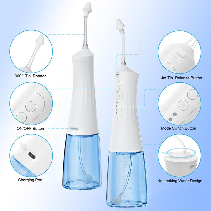 URAQT Elektrisch Nasendusche, Elektrischer Neti Pot für Erwachsene und Kinder, mit 4 Ersatzköpfe und
