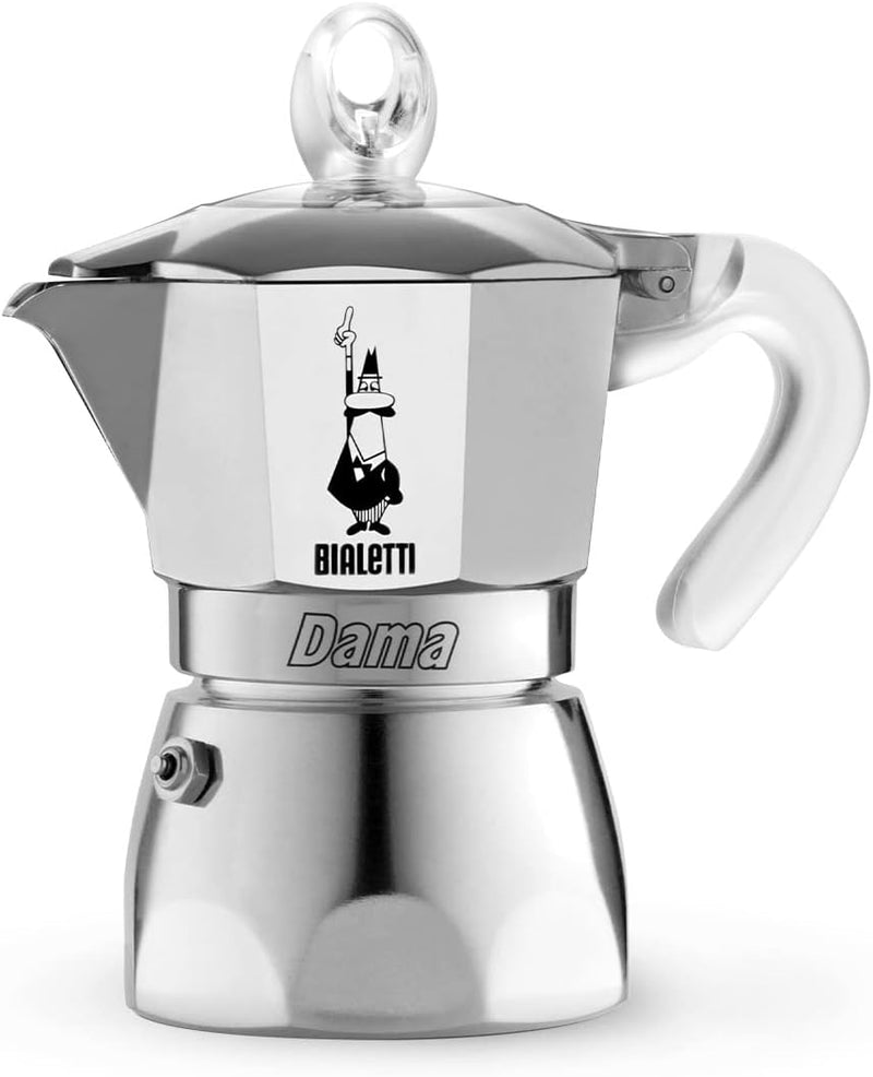 Bialetti DAMA Pure Ice Kaffeebereiter, 1 Tassen, Nicht induktionsgeeignet, 1 Tassen (67 ml), Alumini