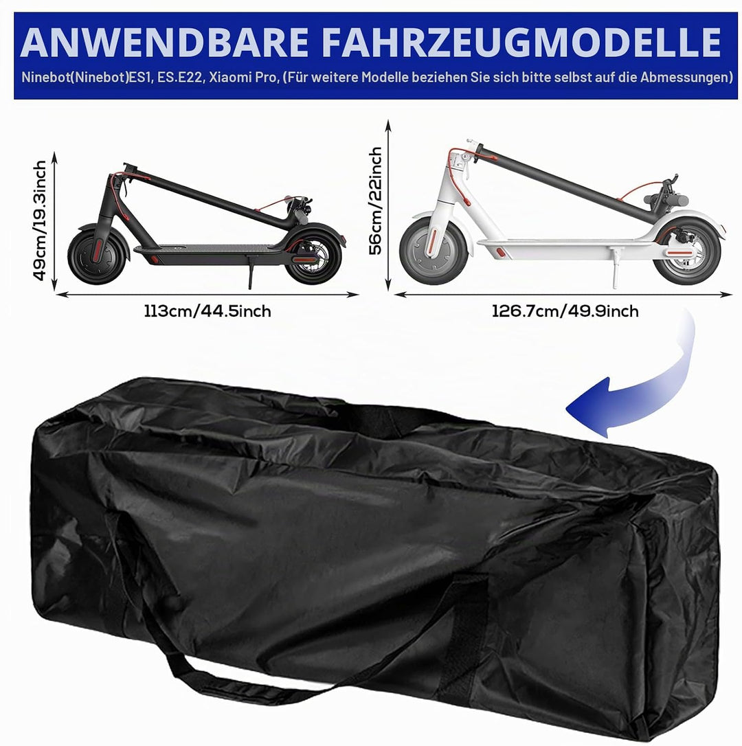 PORFOYO E-Scooter Transporttasche,E-Scooter Aufbewahrung Transporttasche,Tragetasche Schutzhülle Für