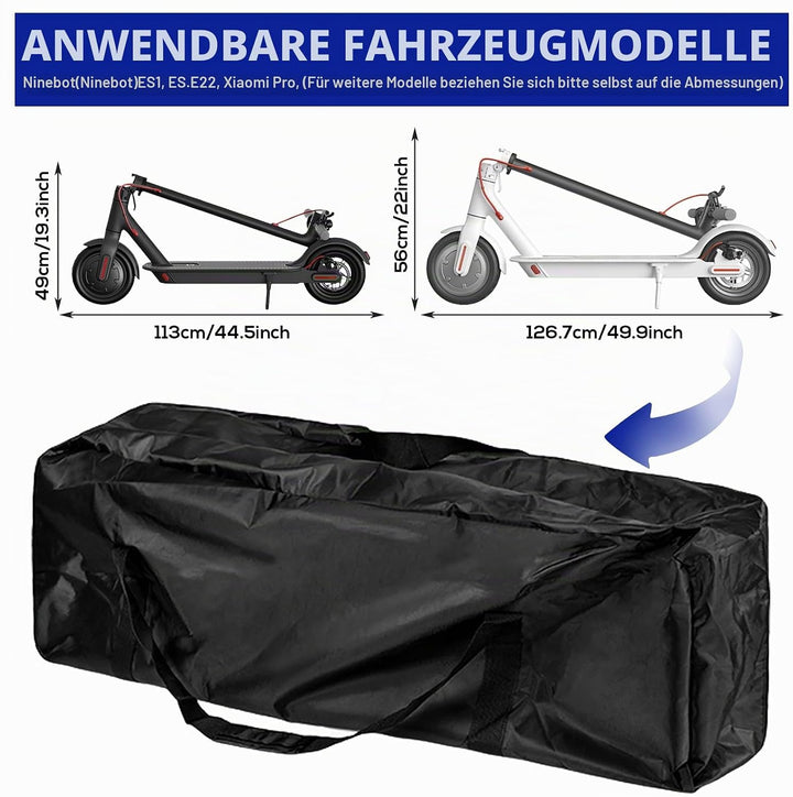 PORFOYO E-Scooter Transporttasche,E-Scooter Aufbewahrung Transporttasche,Tragetasche Schutzhülle Für