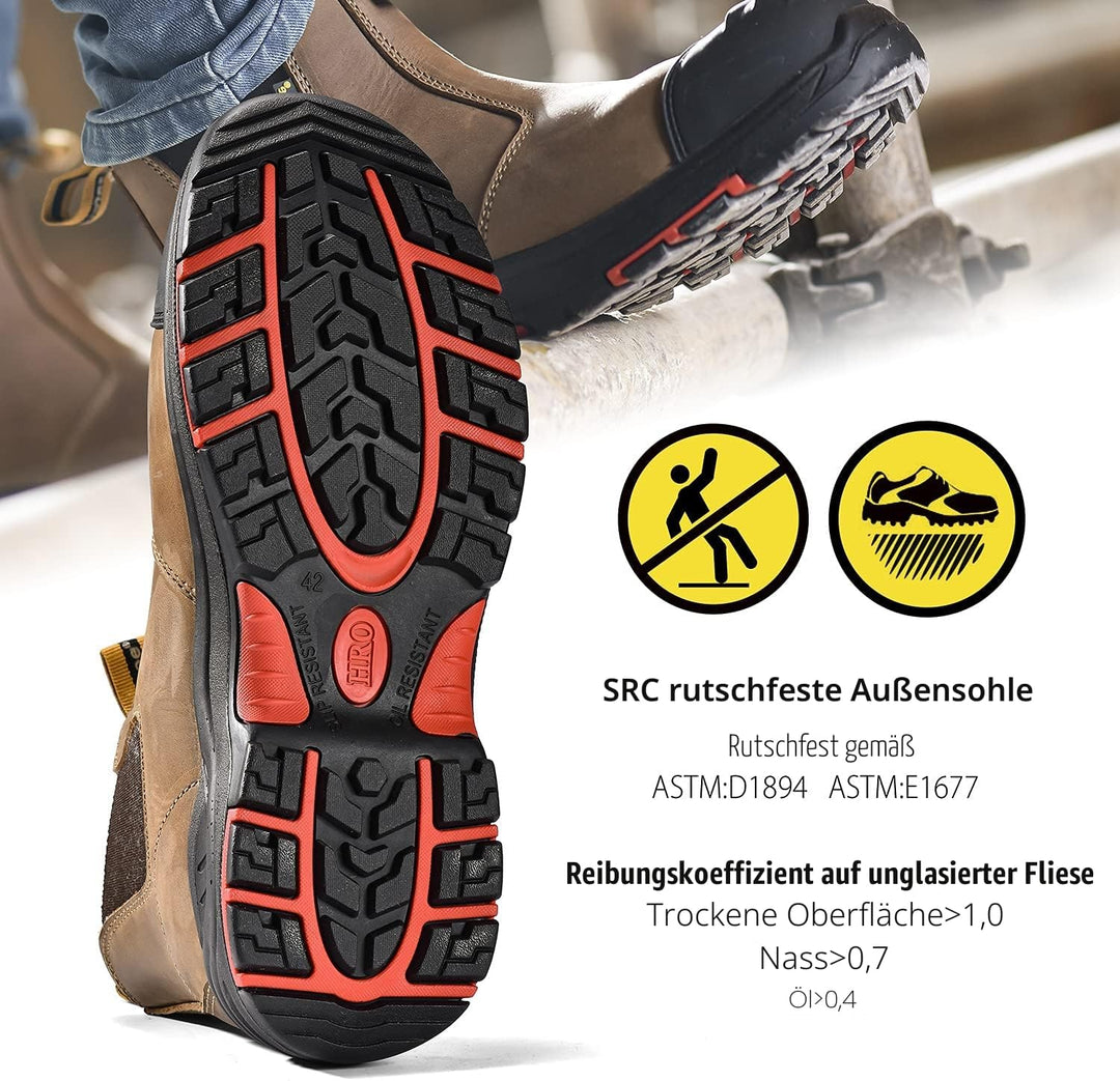 S3 Arbeitsstiefel Herren &amp; Damen , M-8025NB Sicherheitsschuhe Herren &amp; Damen hoch, wasserdichtes &amp; a