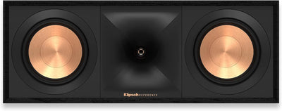 Klipsch R-50C Black (Einheit) - Zentrallautsprecher Schwarz für Heimkino - 100 W/400 W - 8 Ohm