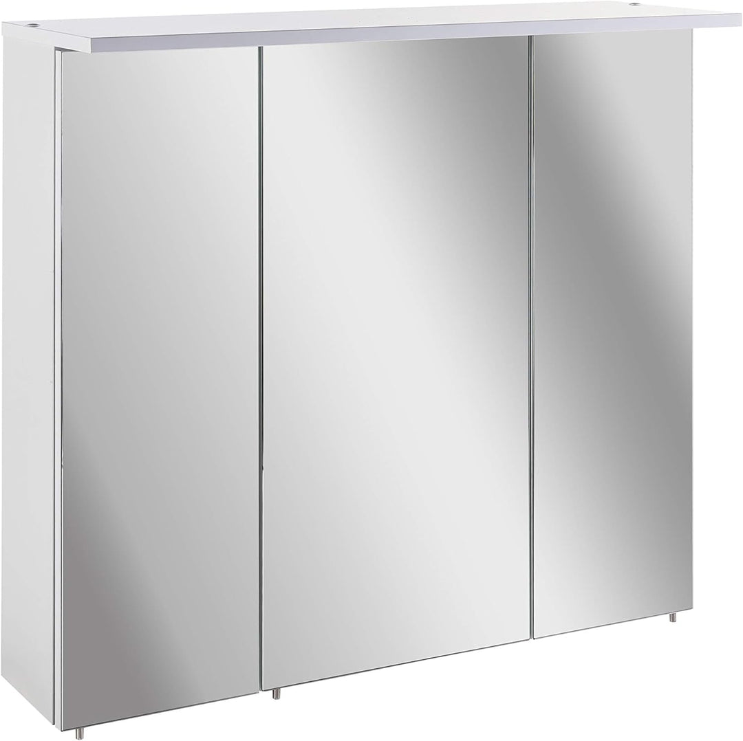 Schildmeyer Spiegelschrank, Holz, weiss, 70.5x16x73 cm, 70.5x16x73 cm