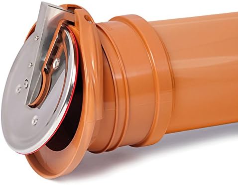 PVC-Kunststoff-Check Klappe selbst Aktivierung Ende Entwässerungs Rückstau 200mm