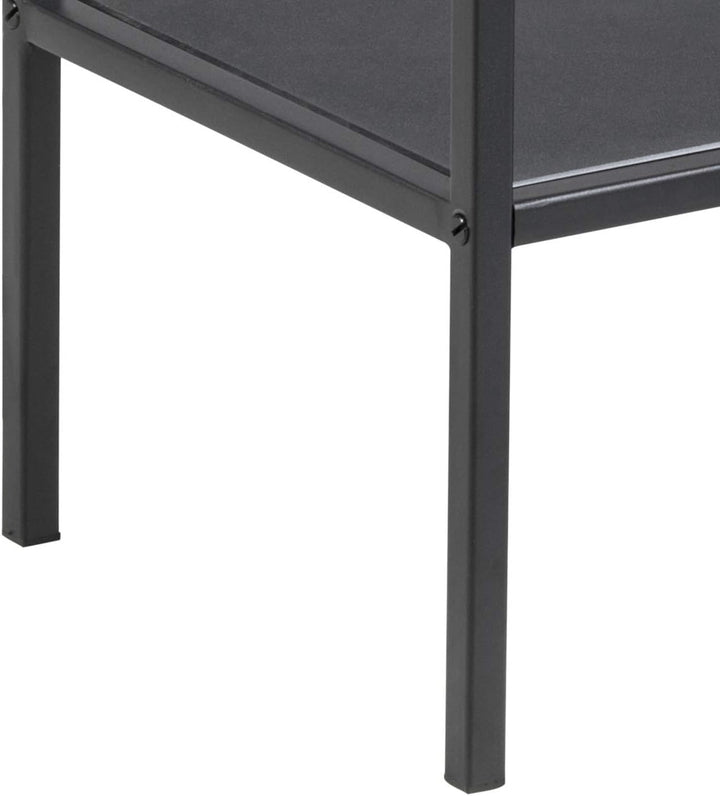 AC Design Furniture Jörn Servierwagen, H: 75 x B: 60 x T: 30 cm, Klar/Schwarz, Glass/Metall, 1 Stk