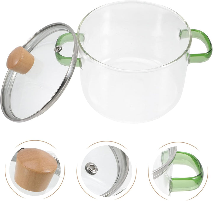 Yardwe Klare Töpfe Für Klare Töpfe Zum Kochen Potpourri Kochender Topf Koreanischer Ramen-Topf Kocht