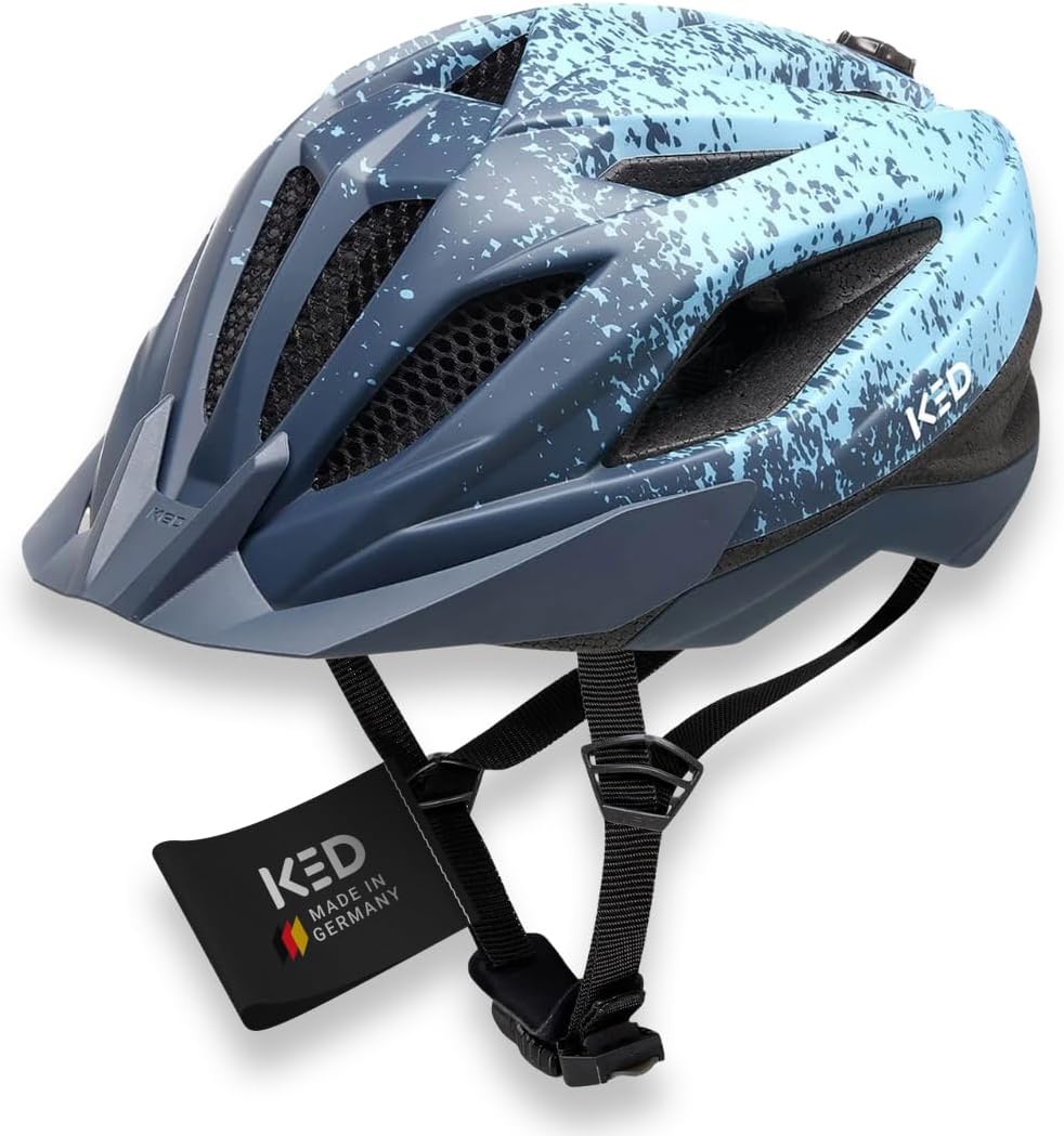 KED Street Jr. Pro Kinder Fahrrad Helm matt blau 2023 S (49-55cm), S (49-55cm)