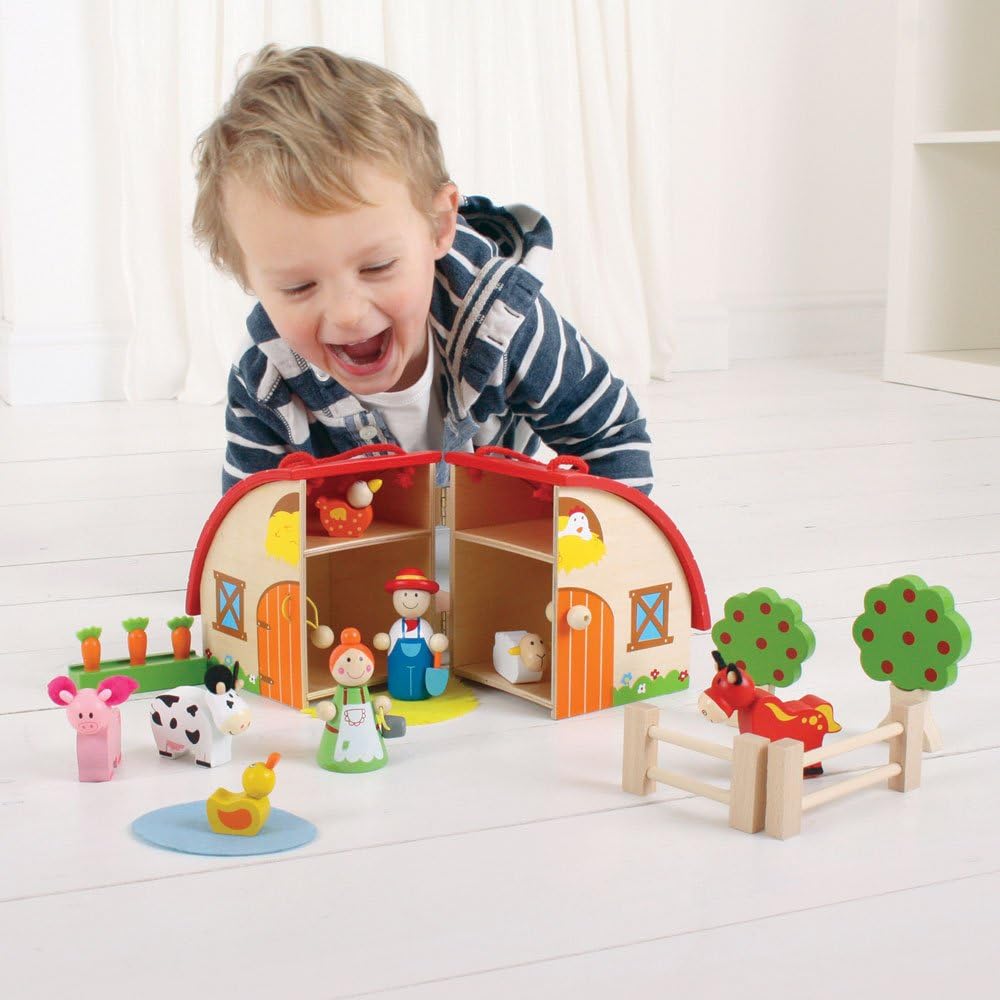 Bigjigs Toys Mini-Bauernhof Spielset